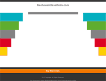 Tablet Screenshot of freehawaiiclassifieds.com